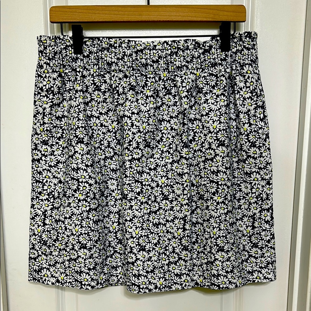J. Crew Floral Navy and White Skirt size 12